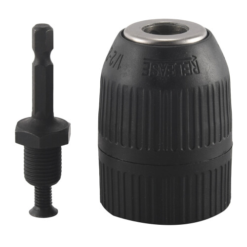 1/2inch Keyless Drill Chuck Adapter for Impact Driver Quick Connect 1