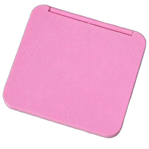 Specchio da bagno con protezione dalla luce blu, materiale resistente e durevole, trasparente e senza distorsioni, rosa.