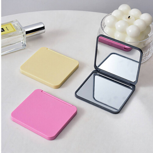 Specchio da bagno con protezione dalla luce blu, materiale resistente e durevole, trasparente e senza distorsioni, rosa. 1