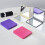 Specchio da bagno con protezione dalla luce blu, materiale resistente e durevole, trasparente e senza distorsioni, rosa. 4