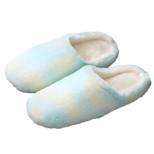 Pantoufles en mousse à mémoire de forme pour femmes, confortables et moelleuses, à enfiler à l'intérieur comme à l'extérieur avec fourrure