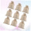 Bolsas de lino beige con cordón (12 unidades) 3