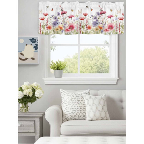 Akvarel forårsblomstkappe 122x43 cm stanglomme 2