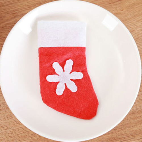 Ensemble de 3 porte-couverts de Noël en forme de fourchette 1
