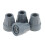 Antislip krukdoppen grijs, 4 stuks 4