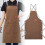 Cotton Canvas Kitchen Apron with Multiple Pockets 2