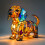Luminária de mesa LED Beagle em resina tingida 3