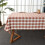 Sage Green Gingham Tablecloth 52x70 in Cotton Blend 1