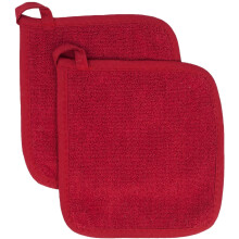Lot de 2 maniques en tissu éponge de coton, dessous de plat pour la cuisine