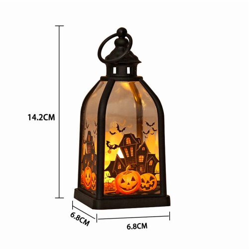 Mini lanterne d'Halloween avec miroir – Veilleuse LED 2
