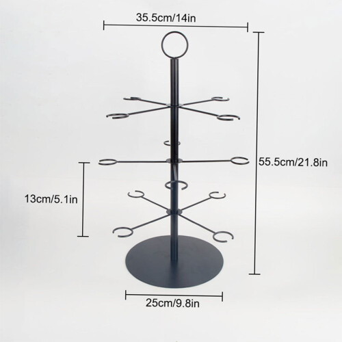 Metal Champagne Tree Stand3-Tier12Brackets 2