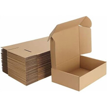 10x7x3 Inches Shipping Boxes Pack of 25, Corrugated Cardboard Box for Mailing Packing Literature Mailer