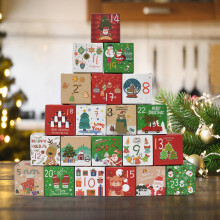 Calendrier 2026, calendrier de bureau, calendrier de compte à rebours de Noël, ensemble de décorations pour ongles, idéal comme cadeau pour les