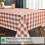 Sage Green Gingham Tablecloth 52x70 in Cotton Blend 5
