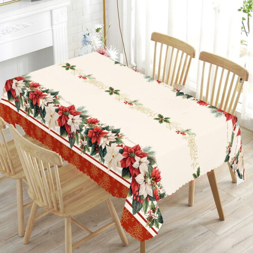 Vánoční ubrus, polyester 55x70 palců