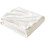 Soft White 70x100" Plush Flannel Blanket – Lightweight, Anti-Static, Microfiber, Compatible with Sofa/Bed 1