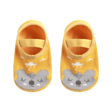 Peutersokjes, kinderschoentjes met schattige cartoonborduursels, comfortabele, warme en zachte babysokjes voor binnen, maat 0-1 jaar