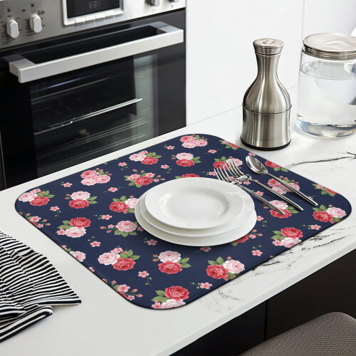 Blomstermatte til kjøkkenoppvask i mikrofiber 2