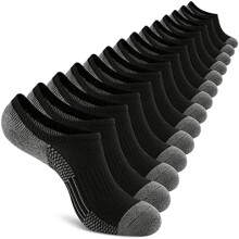 Onzichtbare, gedempte sokken voor heren, lage sportsokken voor heren, antislip, onzichtbare sokken (7 paar).