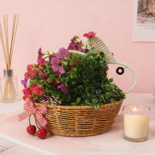 Easter Bunny Wicker Storage Basket 30x22x25cm 2