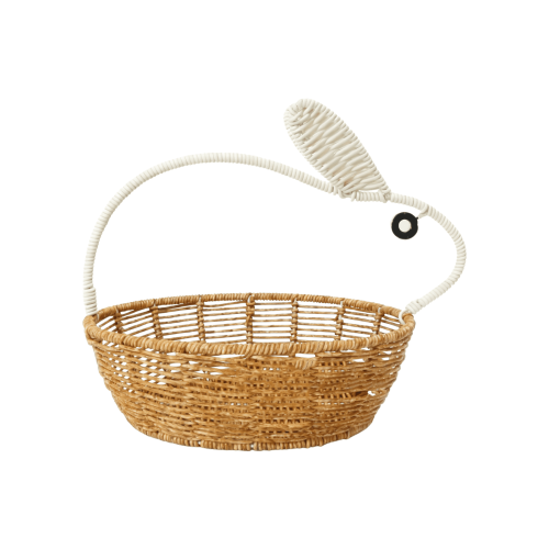 Easter Bunny Wicker Storage Basket 30x22x25cm