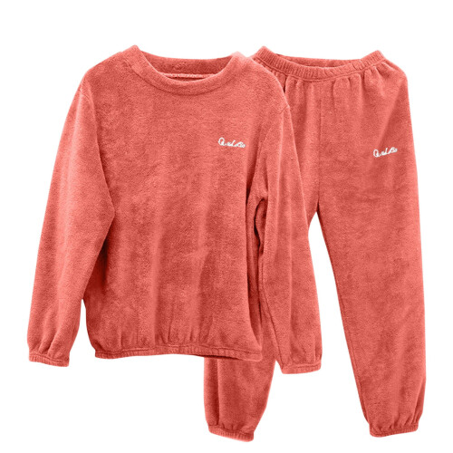 Herrpyjamasset i fluffig korallfleece, 2 delar 2