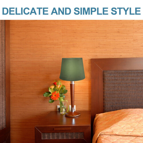 Green Fabric Table Lamp Shade with Iron Frame 2