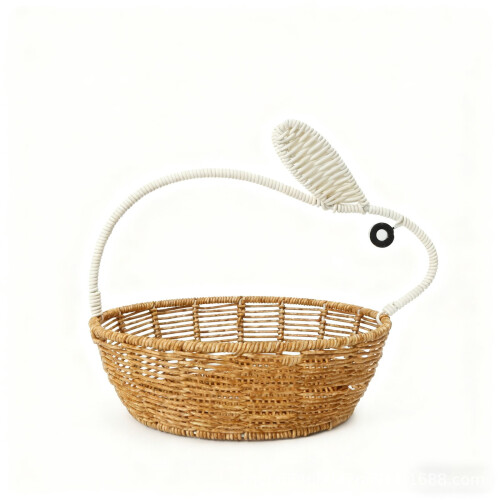 Easter Bunny Wicker Storage Basket 30x22x25cm 1