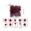 Flocked Christmas Balls Brown Plastic 24PCS 3