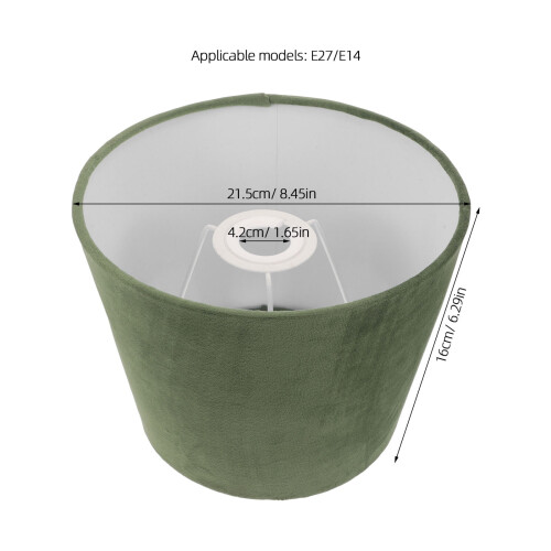 Green Fabric Table Lamp Shade with Iron Frame 1