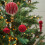 Flocked Christmas Balls Brown Plastic 24PCS 4