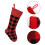 Plaid Knit Christmas Stocking – Acrylic, 46 cm 3