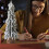 Christmas Tree Mini Decoration with Snow Effect Green 4