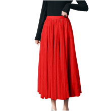 Jupes décontractées pour femmes, jupe unie tendance à bretelles, jupe fleurie pour femmes, jupe taille haute en résille, jupe plissée