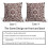 Καφέ μαξιλαροθήκες Boho 16x16", Vintage εκτύπωση λουλουδιών, λινά τετράγωνα μαξιλάρια, 6