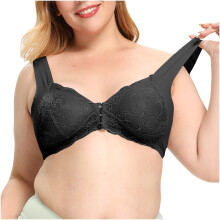 BHs in großen Größen für Damen, Oversized-Schlaf-BH ohne Bügel, Spitzenstil, verstellbar, für den Alltag – Größen M-3XL