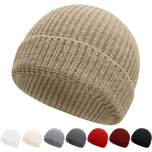 Καπέλο Fisherman Beanie για άνδρες και γυναίκες, χειμερινό ζεστό πλεκτό καπέλο