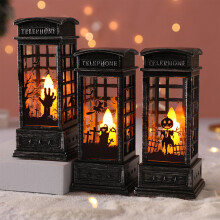 PRETXORVE Décorations d'Halloween, Lampe lumineuse d'Halloween pour porte ou chambre, Lanterne LED, Accessoires de fête pour la maison