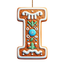 Ensemble de 26 décorations de Noël en forme de lettres de l'alphabet – 9 cm, acrylique