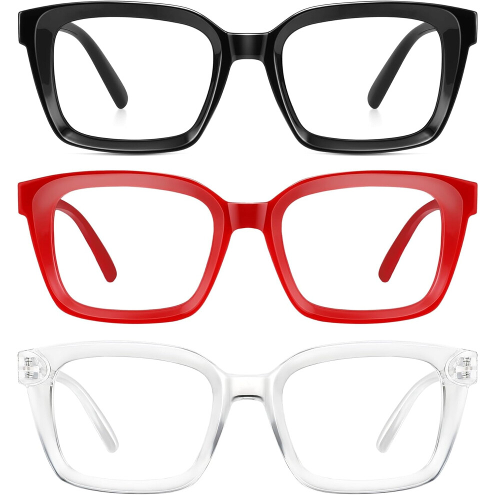 Reading Glasses Blue Light Blocking Oversize Square Frame