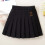 Jupe d'uniforme plissée Ponte pour filles, noire, taille 13-14 2