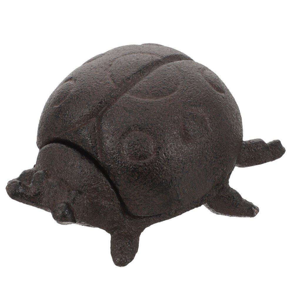Worgeous Ladybug Key Hider Cast Iron Key Hider Outdoor Ladybug Statue Spare Key Holder Decor 9557311771019