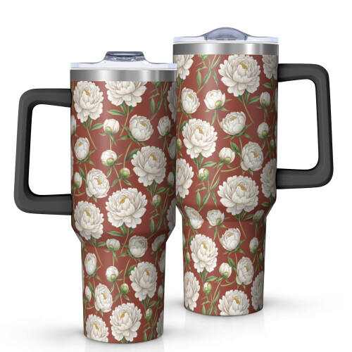 Pioneer Flower Isolierbecher mit Blumenmuster, 1,2 Liter