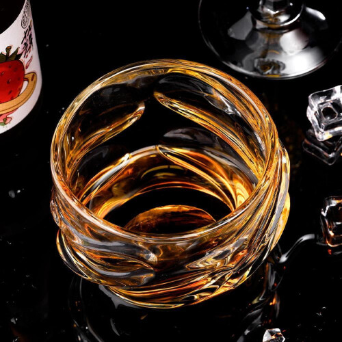 Ιαπωνικό κρυστάλλινο ποτήρι ουίσκι, βαρύ, old fashioned, 12oz 1