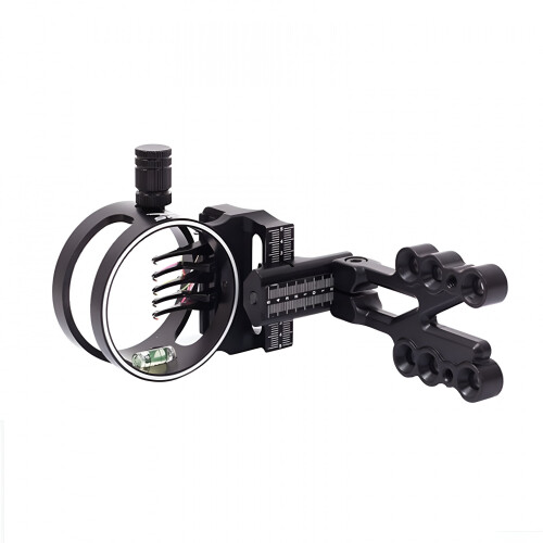 Compound Bow Sight 5 Pin Archery Micro Adjustable Ultra Light Aluminum Alloy 1