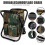 Banqueta de camping camuflada com bolsa térmica 3 em 1 5
