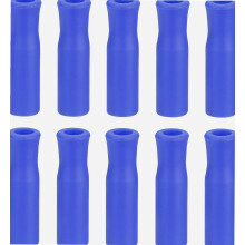 10 blaue Silikon-Trinkhalmspitzen für 6 mm Außendurchmesser Metallstrohhalme