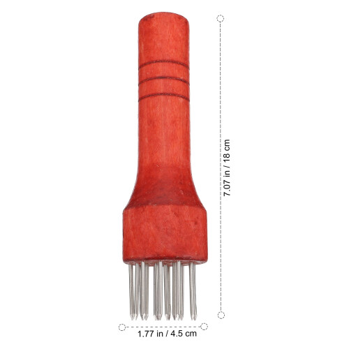 1pc Household Meat Tenderizer Steak Needle Meat Pounding Tool for Kitchen (Red) 1