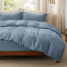 Housse de couette Queen – Microfibre de polyester douce, 1