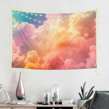 Tapisserie Ciel Arc-en-ciel Nuages 100 % Polyester 152 x 102 cm